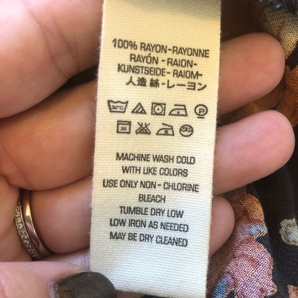 Free People Violet Hill Floral Printed Tunic Size 2 - Picture 10 of 10